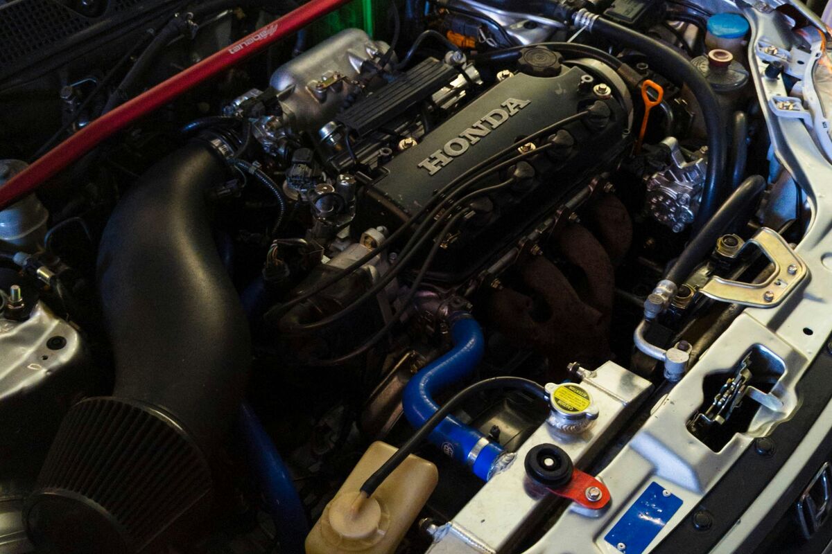 Honda engine bay close-up