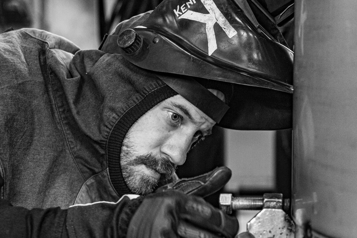 Digital multimeter testing electrical circuit