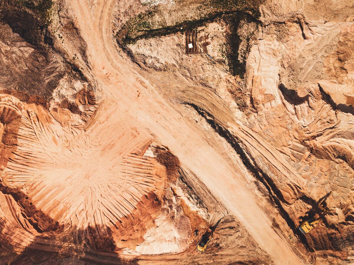 Construction sand pile texture